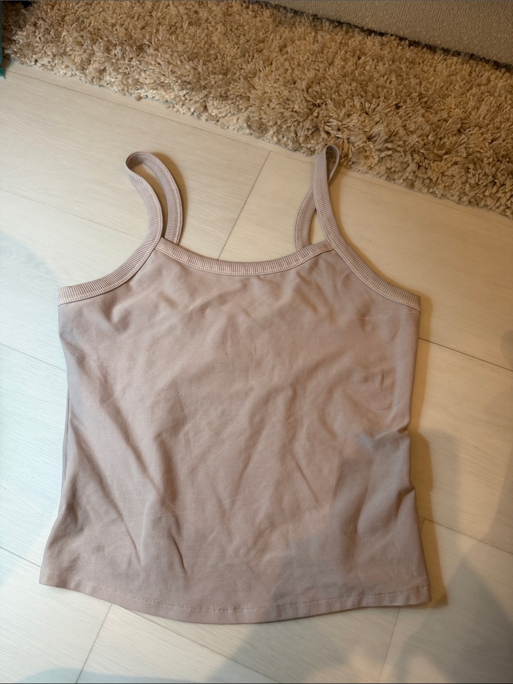Alo yoga Women's Double-Strap Tank Top in Light Taupe